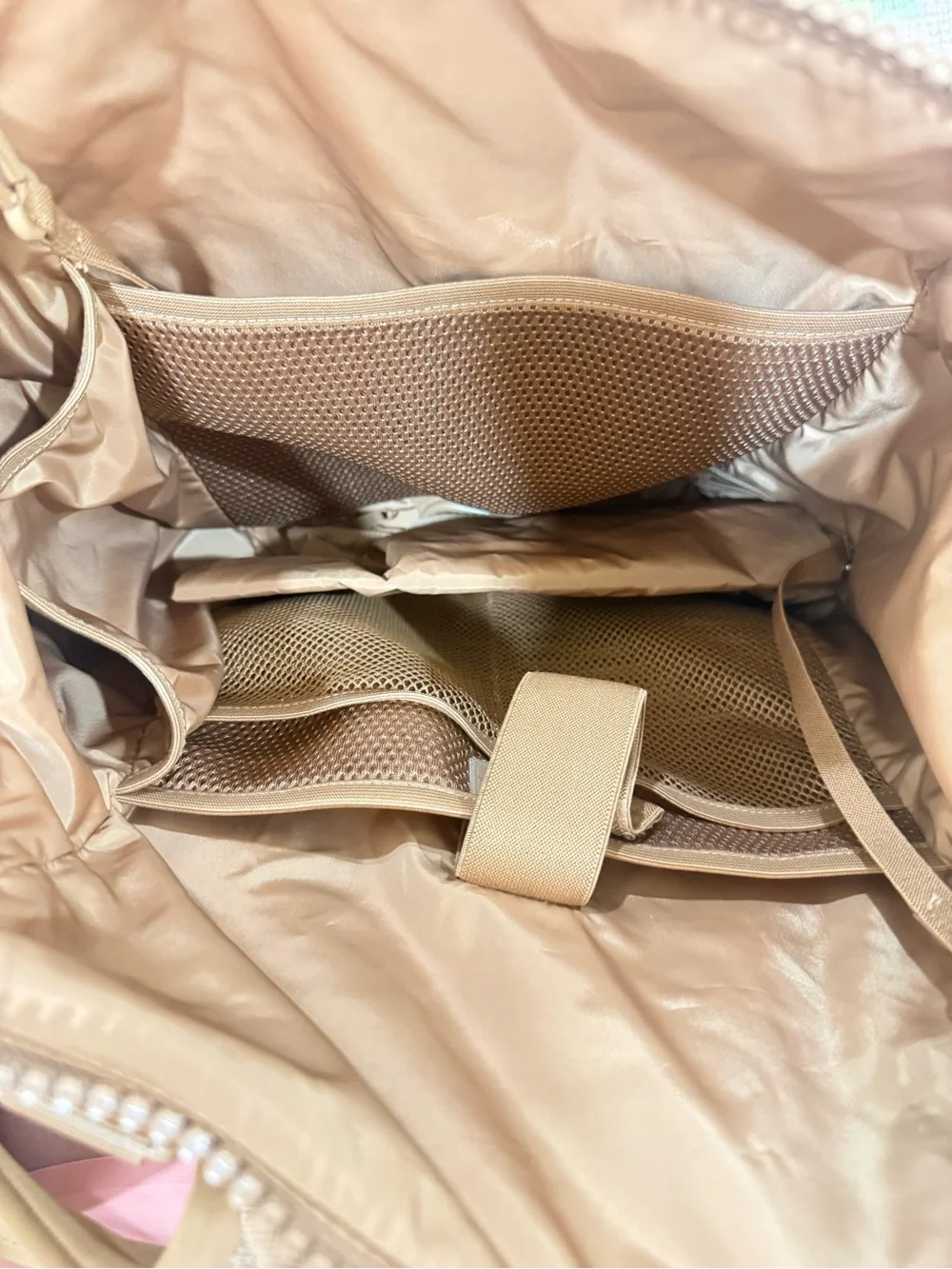 Dagne Dover Indi Large Diaper Tan Backpack - Sleek Everyday Bag